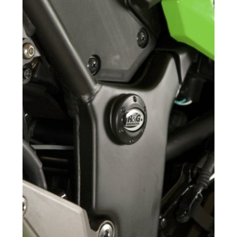 Insert de cadre gauche R&G RACING noir Kawasaki Insert de cadre gauche R&G RACING noir Kawasaki