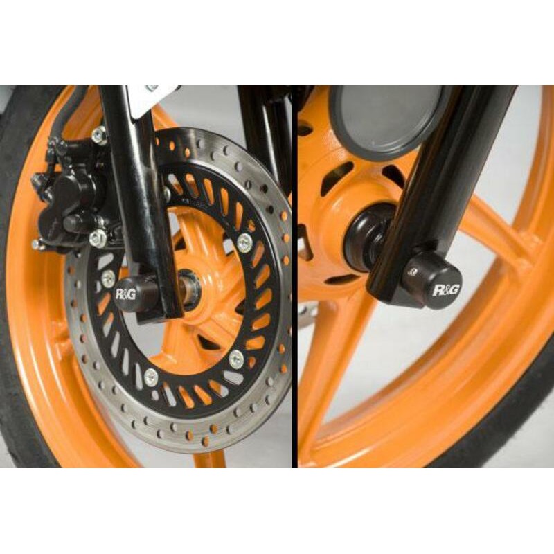 Protection de fourche R&G RACING noir Honda Protection de fourche R&G RACING noir Honda