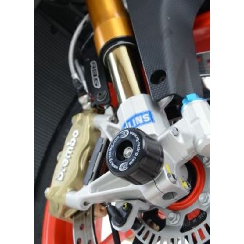 Protection de fourche R&G RACING noir Aprilia Tuono V4 Protection de fourche R&G RACING noir Aprilia Tuono V4