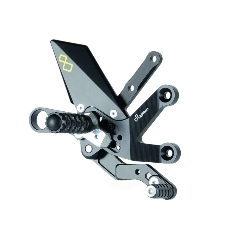 Commandes reculées fixes LIGHTECH sélection standard et inversée noir Suzuki GSX-S 1000 Commandes reculées fixes LIGHTECH sélection standard et inversée noir Suzuki GSX-S 1000