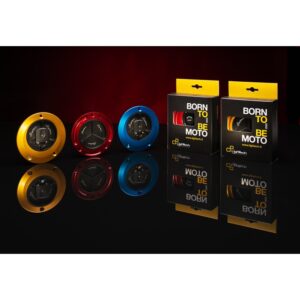 Bouchon de réservoir LIGHTECH noir/or à vis Aprilia