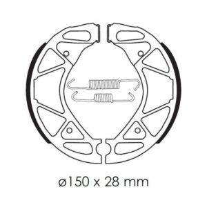 Mâchoires de frein TECNIUM Scooter organique - BA209