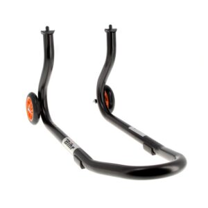 B������quille avant BIHR Home Track fixe noir mat roues orange