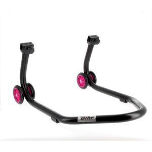 B������quille arri������re BIHR Home Track supports en "V" noir mat roues rose