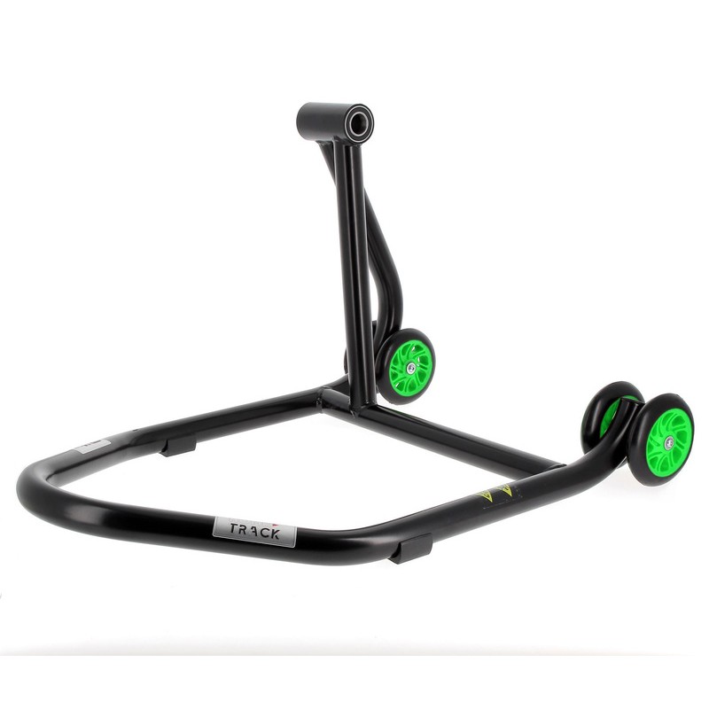 Béquille monobras gauche BIHR Home Track noir mat roues vert Béquille monobras gauche BIHR Home Track noir mat roues vert – Image 4