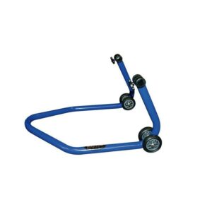 B������quille arri������re universelle BIKE LIFT bleu avec supports en "V"