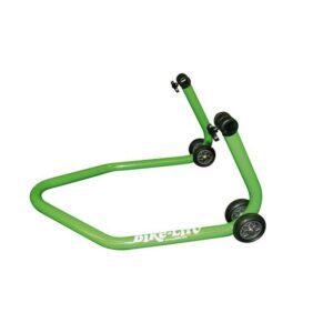 B������quille arri������re universelle BIKE LIFT vert avec supports en "V"
