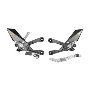 Commandes recul������es r������glables/repliables LIGHTECH s������lection standard et invers������e noir Honda CBR1000R-RR