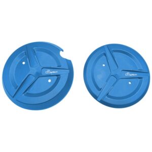 Protection de carter LIGHTECH (2 pi������ces) bleu aluminium - Yamaha T-Max 530 / 560