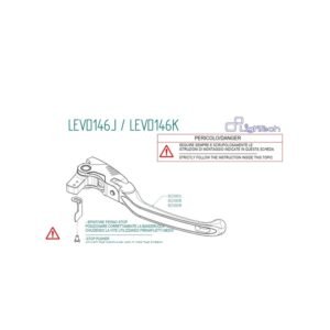 Levier de frein LIGHTECH repliable type K