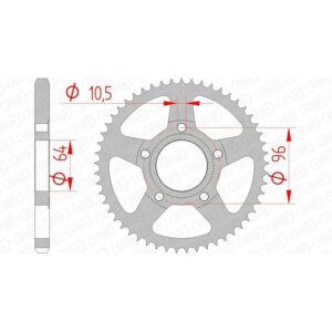 Couronne AFAM acier standard 10203 - 428