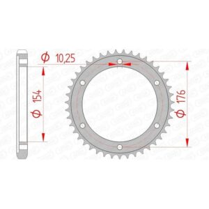 Couronne AFAM acier standard 10619 - 530