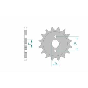 Pignon AFAM acier standard 20108 - 428