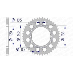 Couronne AFAM aluminium 17404520