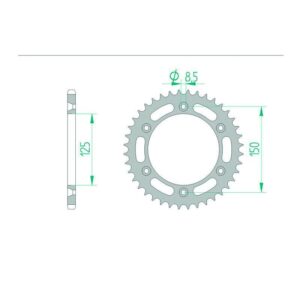 Couronne AFAM acier standard 71304 - 520