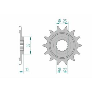 Pignon AFAM acier standard 94604 - 520