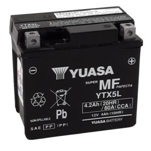 Batterie YUASA W/C sans entretien activ������e usine - YTX5L FA