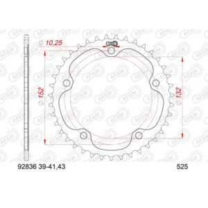 Couronne AFAM acier standard 92836 - 525