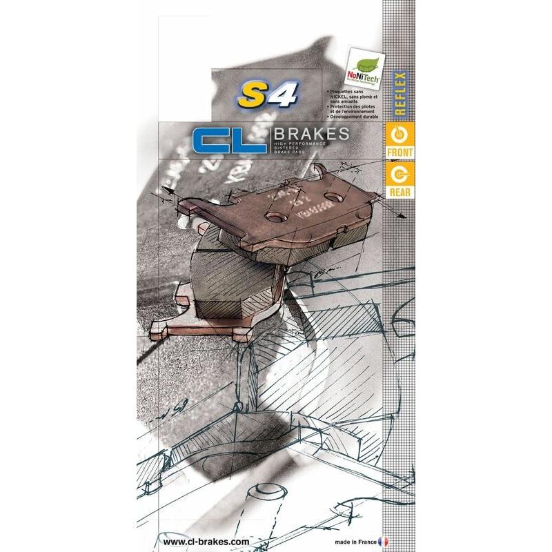 Plaquettes de frein CL BRAKES route métal fritté - 2353S4 Plaquettes de frein CL BRAKES route métal fritté - 2353S4 – Image 3