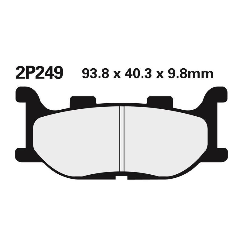 Plaquettes de frein NISSIN route /Off-Road métal fritté - 2P-249ST Plaquettes de frein NISSIN route /Off-Road métal fritté - 2P-249ST