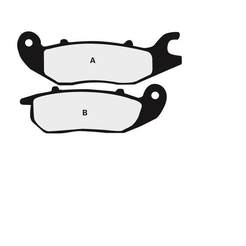 Plaquettes de frein NISSIN route semi-métallique - 2P-305NS Plaquettes de frein NISSIN route semi-métallique - 2P-305NS