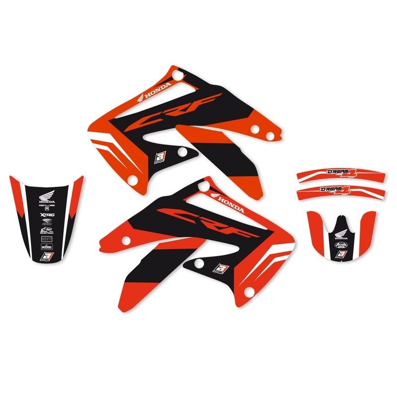 Kit déco BLACKBIRD Dream Graphic 4 Honda CRF450R Kit déco BLACKBIRD Dream Graphic 4 Honda CRF450R – Image 2
