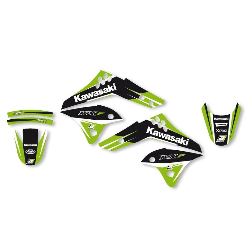 Kit déco BLACKBIRD Dream Graphic 4 Kawasaki KX250F Kit déco BLACKBIRD Dream Graphic 4 Kawasaki KX250F – Image 2
