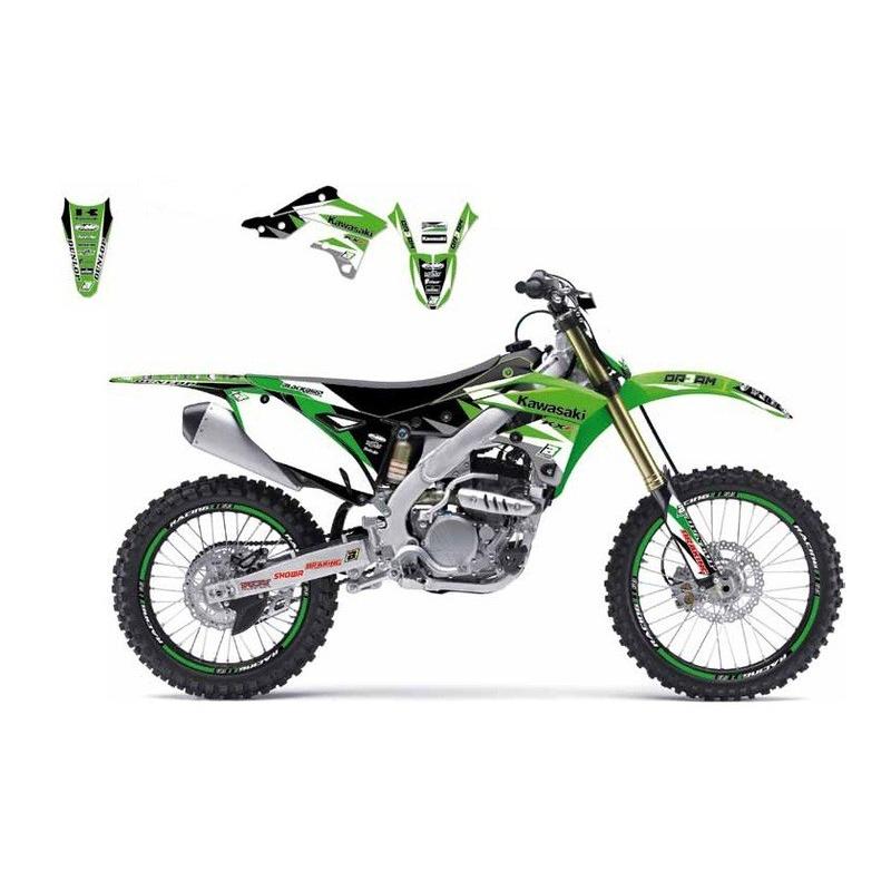 Kit déco BLACKBIRD Dream Graphic 3 Kawasaki KX500 Kit déco BLACKBIRD Dream Graphic 3 Kawasaki KX500