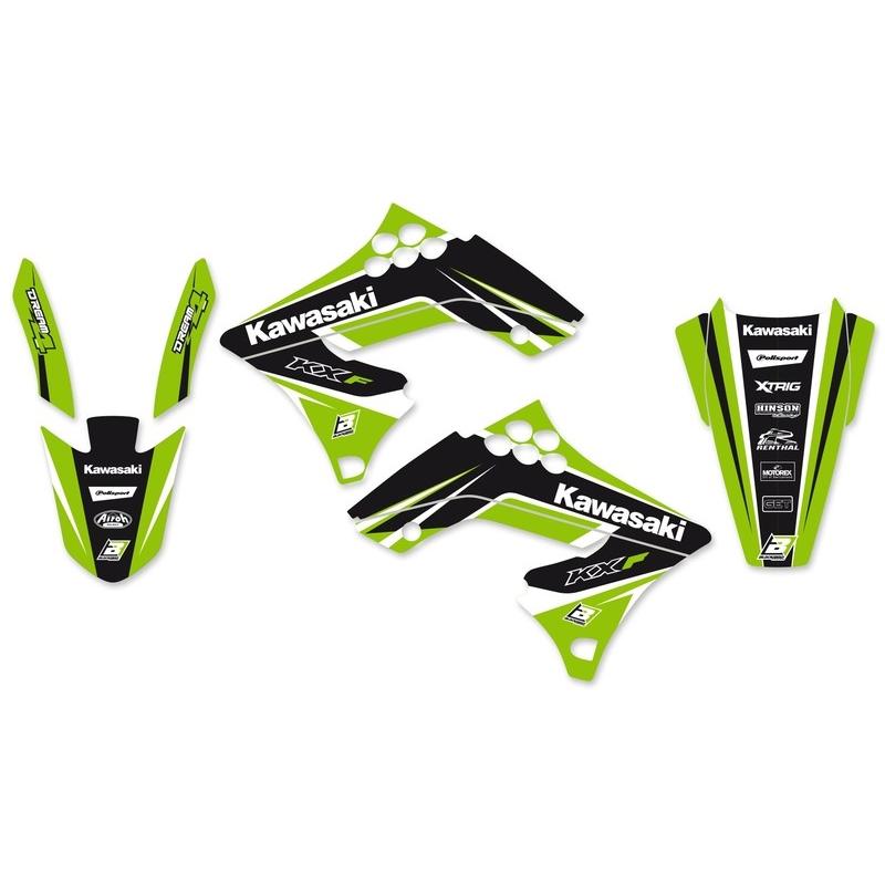 Kit déco BLACKBIRD Dream Graphic 4 Kawasaki KX250F Kit déco BLACKBIRD Dream Graphic 4 Kawasaki KX250F – Image 2