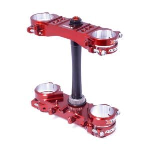 Té de fourche XTRIG ROCS Pro Supermotard Offset Ø14-16mm rouge Honda CRF250R/450R