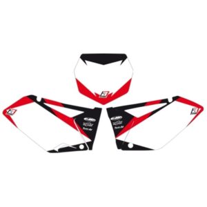 Fonds de plaque BLACKBIRD Graphic blanc Suzuki RM125/250