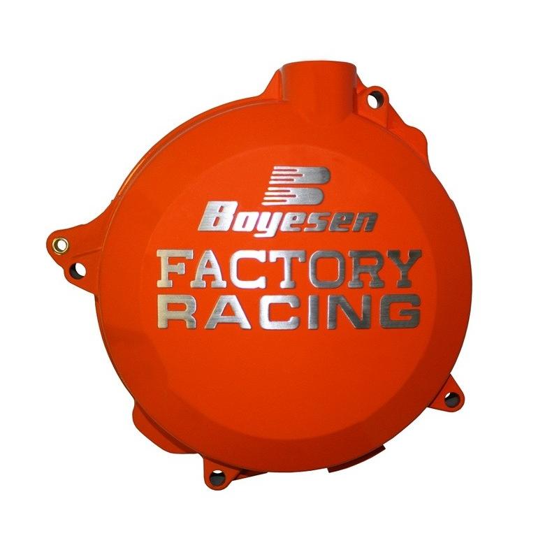 Couvercle de carter d'embrayage BOYESEN Factory Racing orange KTM EXC450/500 Couvercle de carter d'embrayage BOYESEN Factory Racing orange KTM EXC450/500