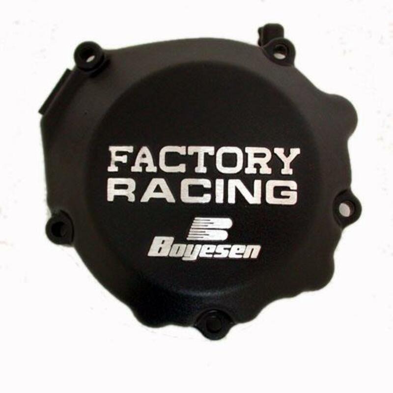 Couvercle d'allumage BOYESEN Factory Racing noir Couvercle d'allumage BOYESEN Factory Racing noir
