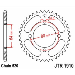 Couronne JT SPROCKETS acier standard 1910 - 520