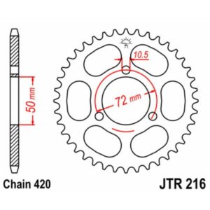 Couronne JT SPROCKETS acier standard 216 - 420