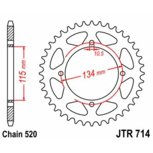Couronne JT SPROCKETS acier standard 714 - 520