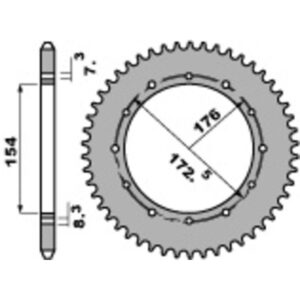 Couronne PBR aluminium ultra-light 2S - 520