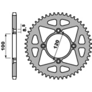 Couronne PBR acier standard 4478 - 428