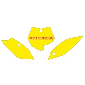 Fonds de plaque BLACKBIRD bleu KTM SX85