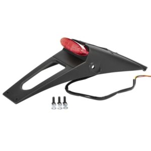 Extension de garde boue arrière POLISPORT RSP LED 2.0 noir avec feu + éclairage de plaque