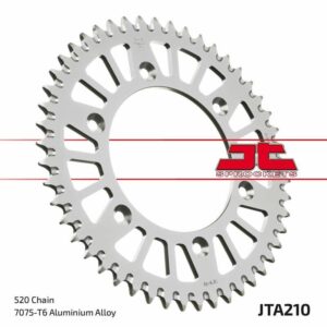 Couronne JT SPROCKETS aluminium ultra-light anti-boue 210 - 520