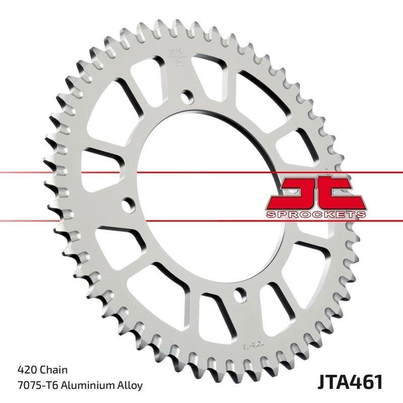 Couronne JT SPROCKETS aluminium ultra-light anti-boue 461 - 420 Couronne JT SPROCKETS aluminium ultra-light anti-boue 461 - 420 – Image 2