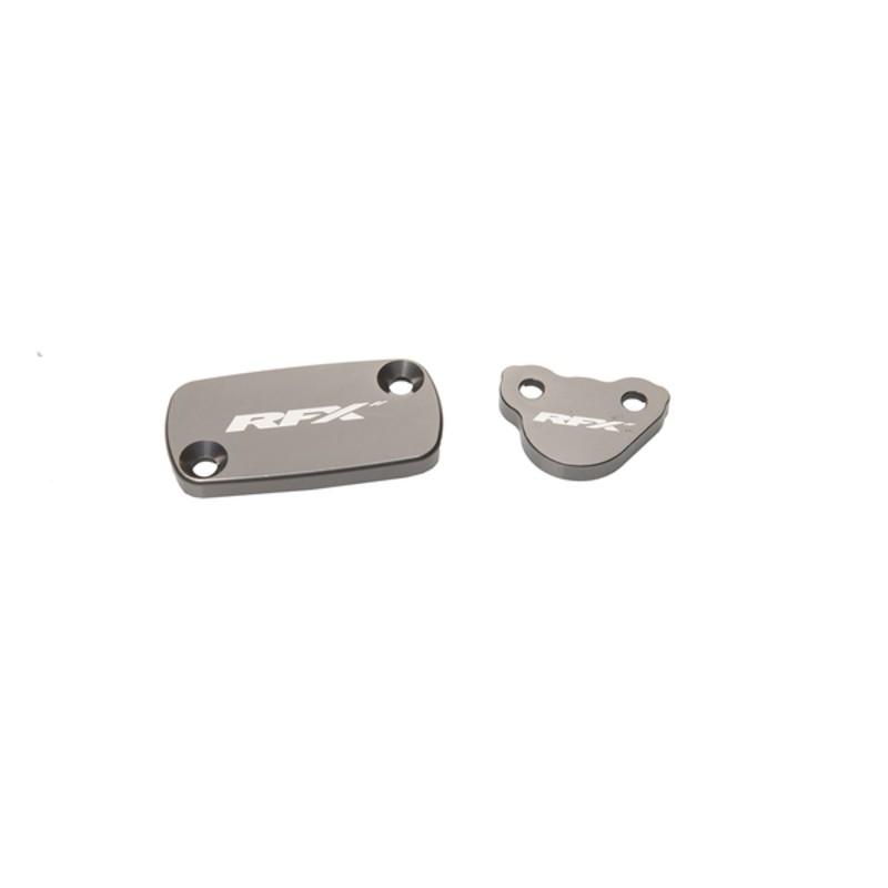 Jeu de bouchons de réservoir RFX Pro (Gris minéral) - Honda CR/CRF Jeu de bouchons de réservoir RFX Pro (Gris minéral) - Honda CR/CRF