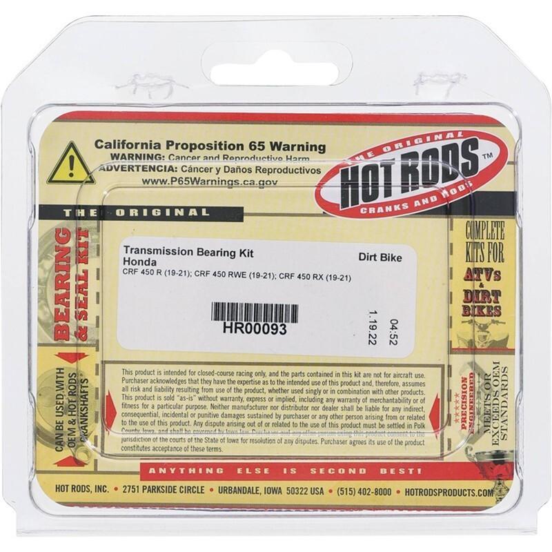 Kit roulements boîte de vitesse HOT RODS- Honda CRF 450 R / RWE / RX Kit roulements boîte de vitesse HOT RODS- Honda CRF 450 R / RWE / RX – Image 4