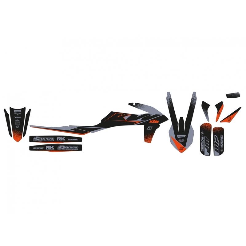 Kit déco BLACKBIRD Mat Black KTM SX/SX-F Kit déco BLACKBIRD Mat Black KTM SX/SX-F – Image 2