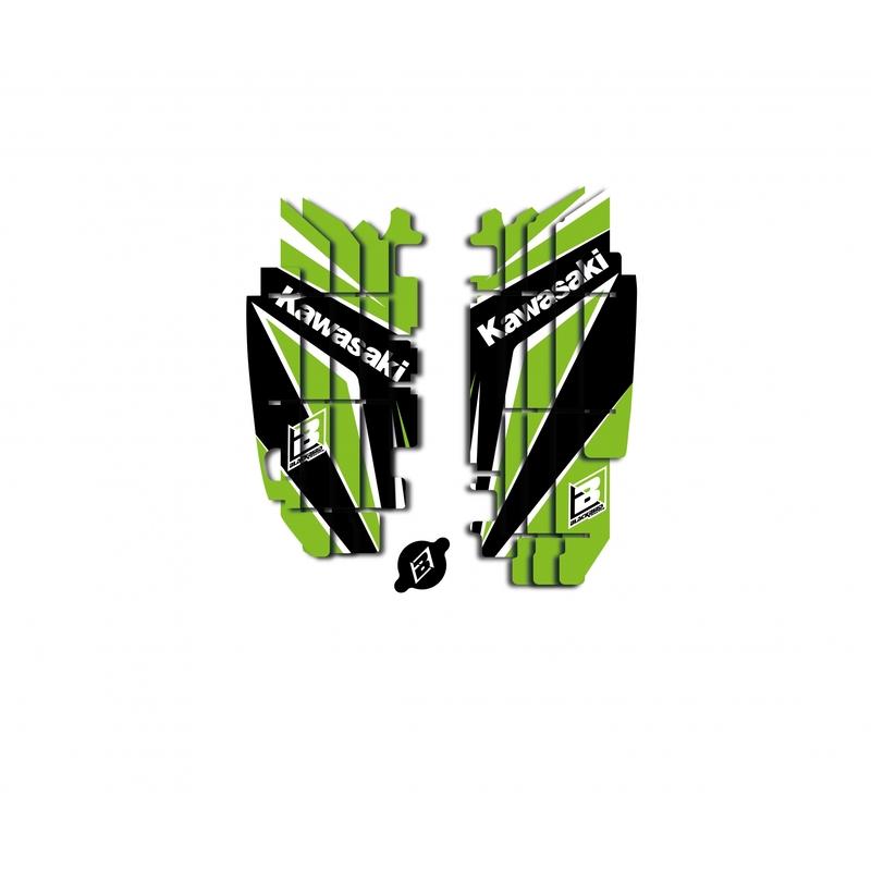 Kit déco de cache radiateur BLACKBIRD Dream Graphic 4 Kawasaki KXF Kit déco de cache radiateur BLACKBIRD Dream Graphic 4 Kawasaki KXF