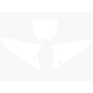 Fonds de plaque BLACKBIRD blanc Honda CRF450