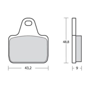 Plaquettes de frein BREMBO UPGRADE Type M049 Z04 - Racing