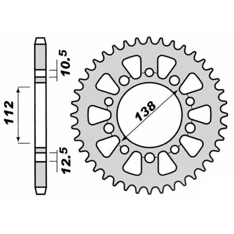 Couronne PBR acier C45 revenu 4384 - 520 Couronne PBR acier C45 revenu 4384 - 520 – Image 2