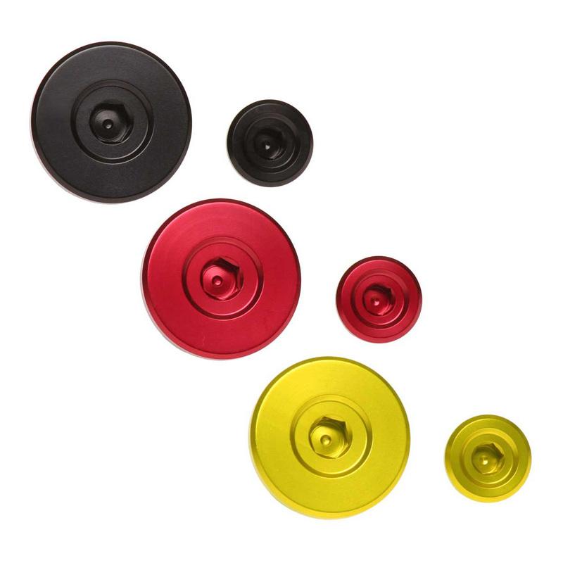 Jeu de bouchons de distribution de moteur RFX Pro (Noir) - Pour Suzuki RMZ250/450 Jeu de bouchons de distribution de moteur RFX Pro (Noir) - Pour Suzuki RMZ250/450